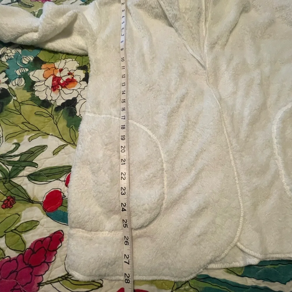 Soft open cardigan with hood - Picture 5 of 7